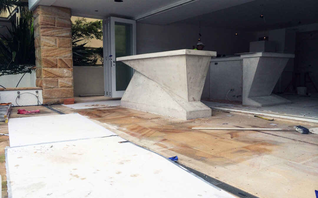 Waterfront Concrete Bar Feature
