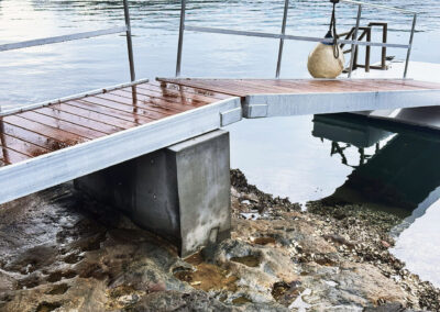 Cottage Point pontoon concrete footing (10)