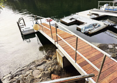 Cottage Point pontoon concrete footing (11)
