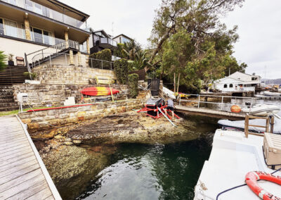 Cottage Point pontoon concrete footing (5)