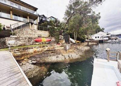 Cottage Point pontoon concrete footing (8)